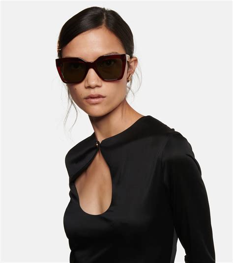 versace square pop chic sunglasses|Greca Sunglasses Red .